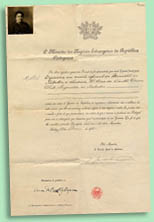 Passaporte de Ana de Castro Os&oacute;rio, 1920 BNP Esp. N12/360