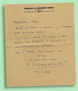 Carta de Abranches Ferrão a José de Almeida Eusébio, 27 Maio 1938 BNP Esp. N40/cx.1