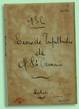 Livro de Trapalhadas, Mário de Sá Carneiro, 1905 BNP Esp. N50/11