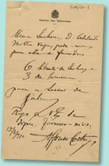 Carta de Afonso Costa a Pais Abranches, 13 Mar. 1910 BNP Esp. E26/cx.1