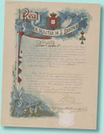 Carta régia nomeando o Conde de Arnoso Oficial da Real Ordem Militar de S. Bento de Aviz, 1902 BNP Esp. E32/4713